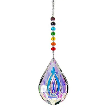 

ABSF Sun Catcher Feng Shui Crystals Window Large Ab Drop Prism Home Decoration