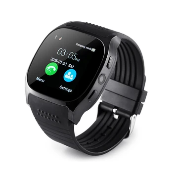 

T8 Smart Card Phone Watch Sports Bluetooth Wear Watch with Camera for Children Support SIM TF Card Call-Black
