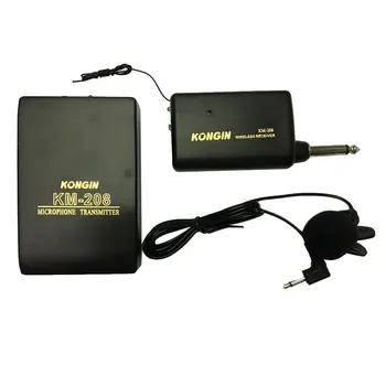

Universal Wireless FM Transmitter Receiver Lavalier Lapel Clip On Mini Microphone Mic System For Meeting Speeches Conference