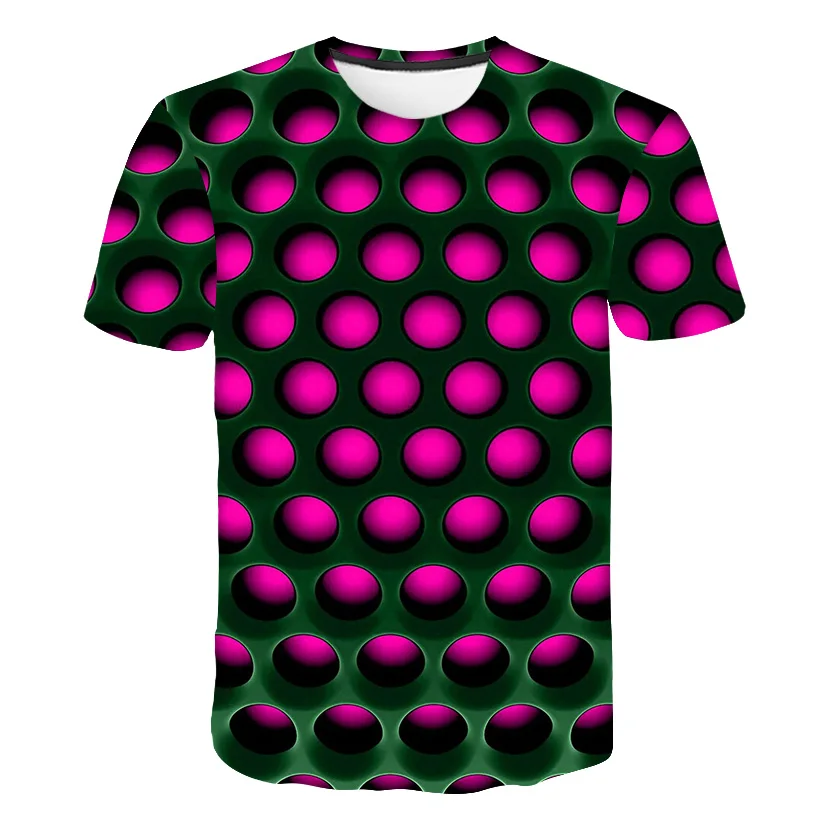 New Brand Plaid T shirts Men Geometric Tshirt Homme Stripes Tshirts Casual Vortex T shirt 3d Colorful Print Mens Clothing