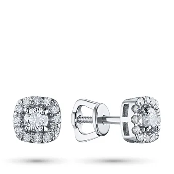 

Pusety of white gold with diamonds e0901ps04190200