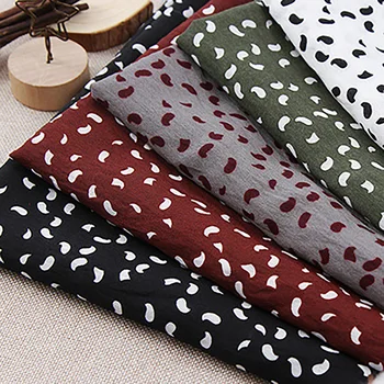 

Lychee Life Small Dot Print Fabric 50x140cm White Black Cotton Fabric DIY Sewing Material for Dress