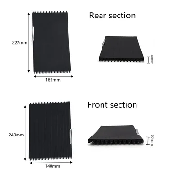 

Console Roller Blind Cover Black Interior Practical Accessories Durable