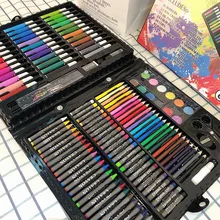 Детская 150 предметов детский набор ручек для рисования для детей студентов доска для рисования акварель Изобразительное искусство обучения роспись Игрушка канцелярских принадлежностей