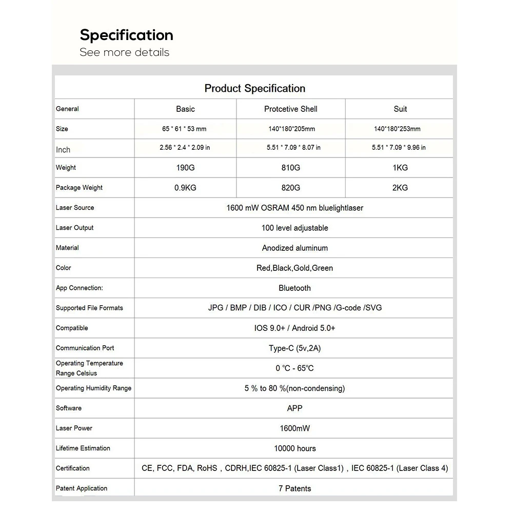 Compact Laser Engraver Machine LaserPecker Mini Desktop Laser Engraving Portable Laser Etcher Laser Cutter Printer with Safety
