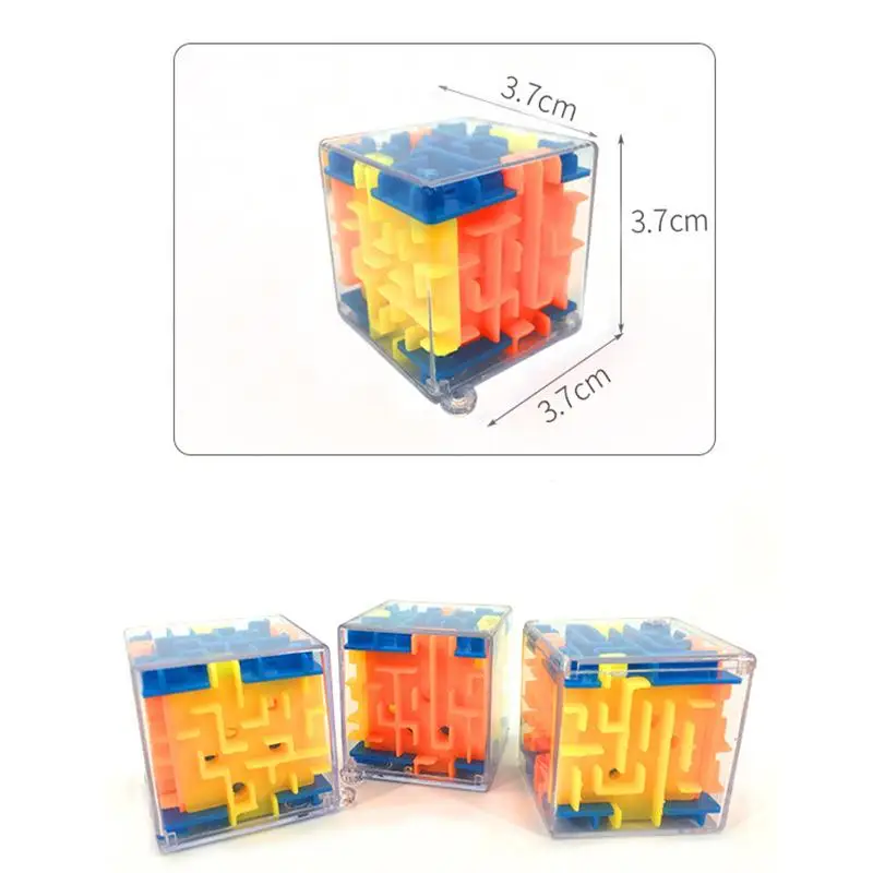 100 Steps Mini 3D Maze Stereo Labyrinth Square Rotating Adult Decompression Magic Cubes Children's Educational Toys Gift fidget toys puzzle toys anti stress toys puzzle cube magic puzzle cube kids educational toys