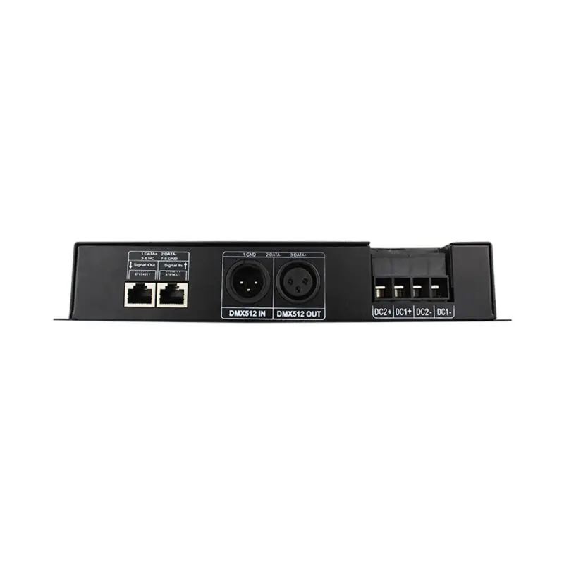 24 канальный RGB DMX 512 декодер с цифровым дисплеем 72A диммер драйвер pwm RGB контроллер DMX с RJ45 входным DC5V-24V