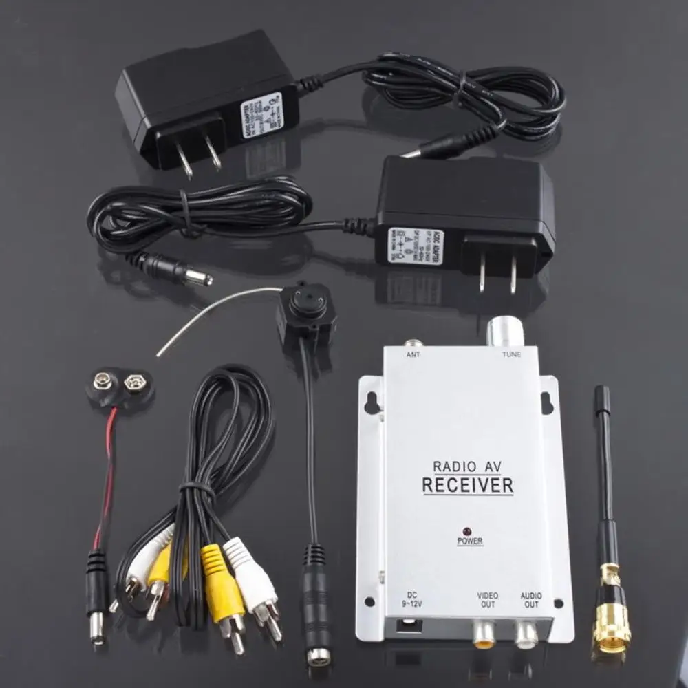 

6LED IR Wireles Mini Camera + 1.2GHz Wireless Receiver Wireless CCTV Camera Kit