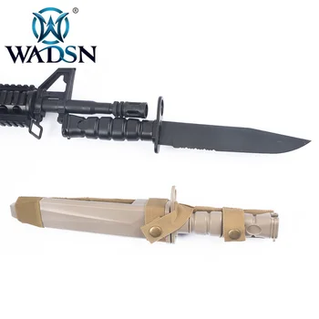

WADSN Tactical Rubber bayonet M10 dummy Outdoor Airsoft Paintball Field Cosplay Plastic Knife Model US Army Dagger MP09003