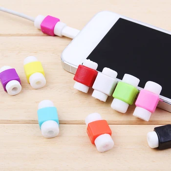 

10pc Cute Silicone Cable Organizer USB Headphone Data Cable Protector Protective Sleeve Holder Office Supplies Desk Accessories