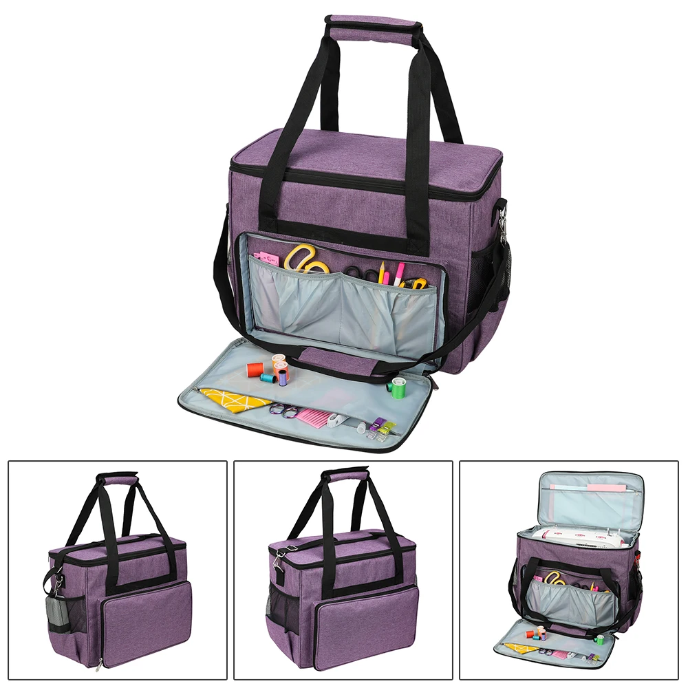 

Sewing Storage Bags Quilted Machine Dust Cover Pockets Most Standard Singer Brother Machines Household Sewing Tool Storage Bag