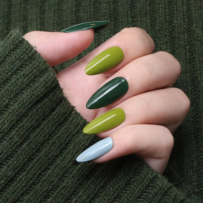 BORN PRETTY 6 мл чистый цветной Гель-лак зеленая серия замочить от ногтей УФ гель лак DIY маникюр дизайн