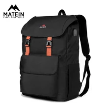 Matein мужской женский рюкзак 17 дюймов рюкзак для ноутбука Водонепроницаемый рюкзак для ноутбука из полиэстера школьный рюкзак mochila mujer
