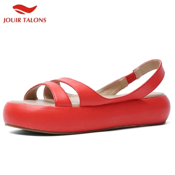 

Brand New Trendy Big Size 43 Leisure Flat Platform Woman Shoes Summer Slip On Vacation Gladiator Women Sandals