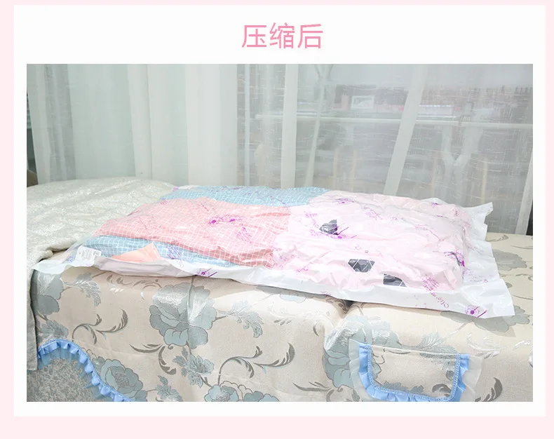 WENBO Explosion-Proof Vacuum Compression Bag 2358 Series 60*80 70*100 1 with Hand Pump Vacuum Storage Bag