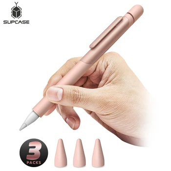 

SUPCASE Silicone Protective Case For Apple Pencil 1 (1st Generation), Anti-Slip Grip with Nib Cover (3 Pieces) Accessories