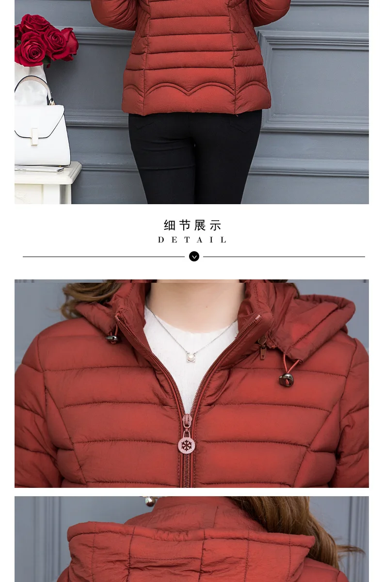 Small Cotton-Padded Jacket Women's New Style Cotton Coat Middle Aged And Elderly People Thin Short Slim Fit Slimming Cotton