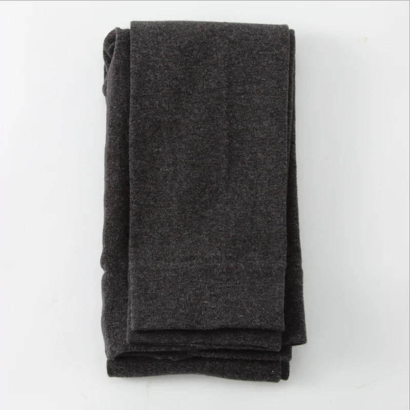 Dark Grey-Footless Небольшой Размеры; ; сезон осень-зима; колготки в клетчатое платье из кашемира и хлопка теплые колготки FullFoot Толстый Тонкий колготки, носки штаны до щиколотки - Цвет: Dark Grey-Footless