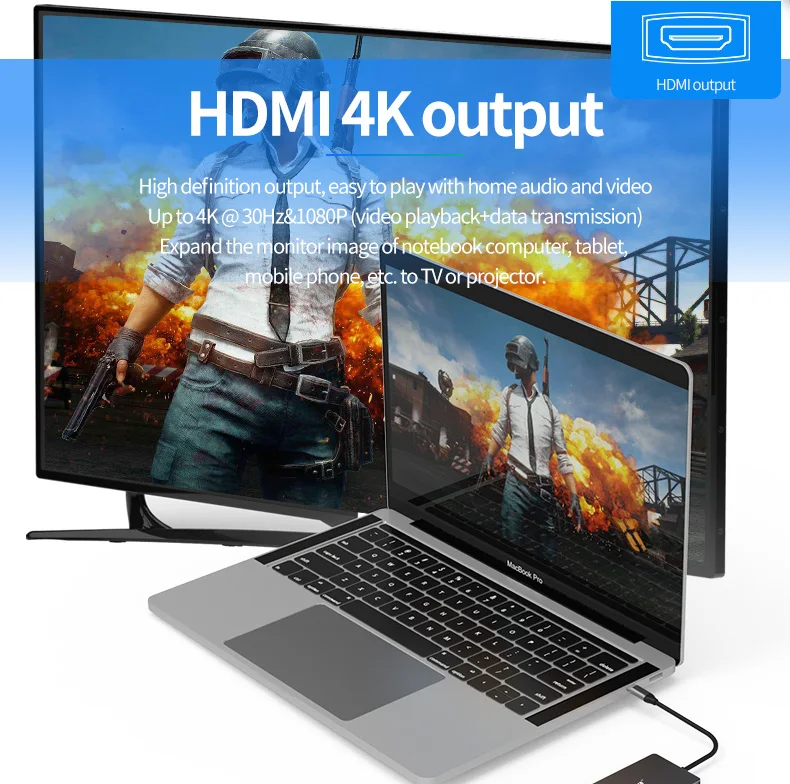 9 в 1 type C USB C док-станция для ноутбука USB 3,0 HDMI RJ45 Gigabit PD Fealushon для MacBook samsung type C док-станция usb-хаб