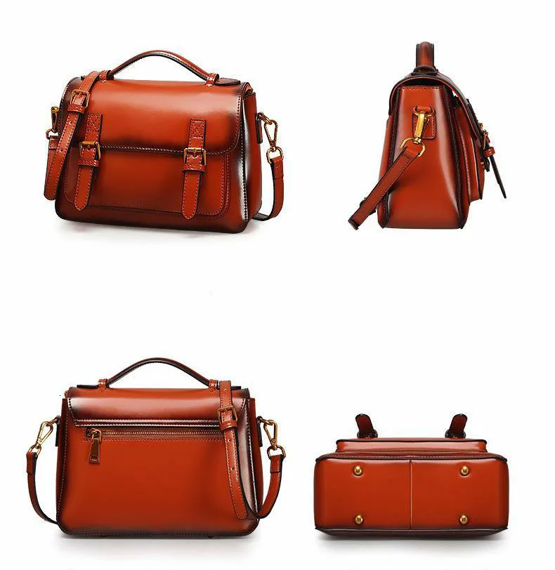 Женские сумки-мессенджеры из натуральной кожи, роскошные сумки, дизайнерская женская маленькая сумка на плечо, винтажная сумка через плечо 71204-D