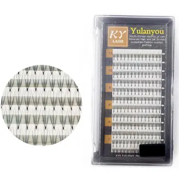

3D 0.07mm 8-14mm Eye-lash Extensions Artificial Natural Long Professional Makeup Grafting Fake False Eyelash 12 Rows