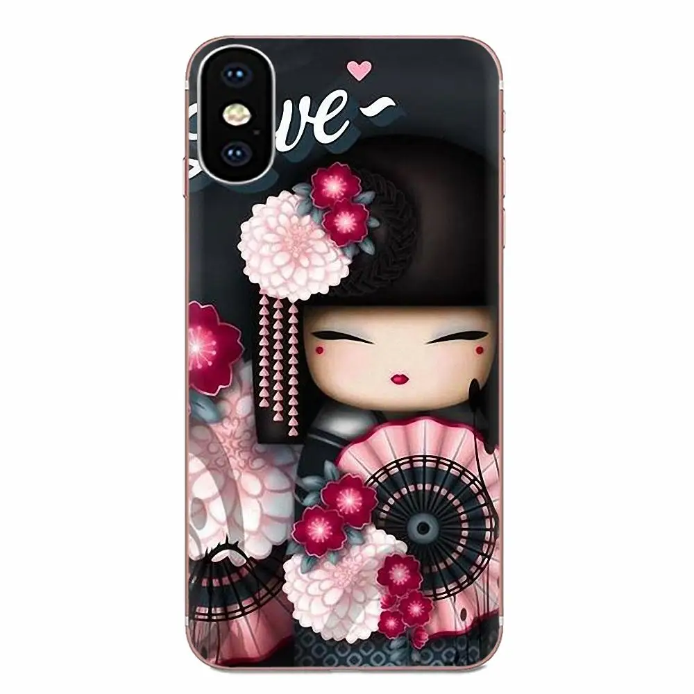 For Xiaomi Redmi Note 2 3 3S 4 4A 4X 5 5A 6 6A Pro Plus Hot Selling Fashion Skin Thin Pc Cell Case Kawaii Japanese Kokeshi Doll