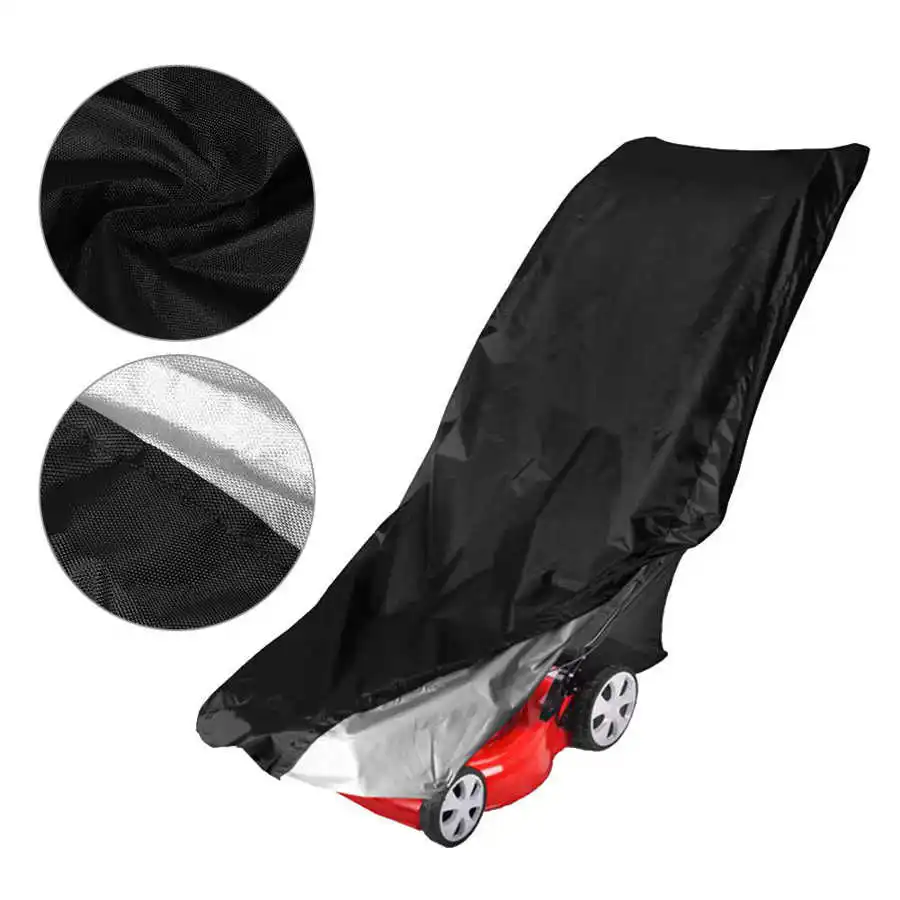 Foldable Waterproof Lawn Mower Cover Dustproof Weeding Machine Polyester Cover Polyester Dust Cover Protection