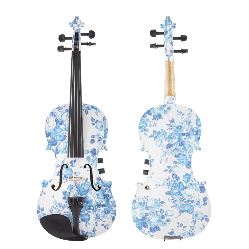 Kinglos Hot sale musical instrument best quality violin knob 4/4 beginner acoustic electric violin