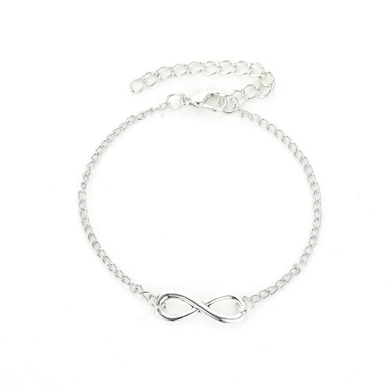 SILVER11 Boho Star Infinity браслет на лодыжке для женщин Модный Имитация жемчуга браслет под босоножки пляжные украшения Новинка - Окраска металла: SILVER11