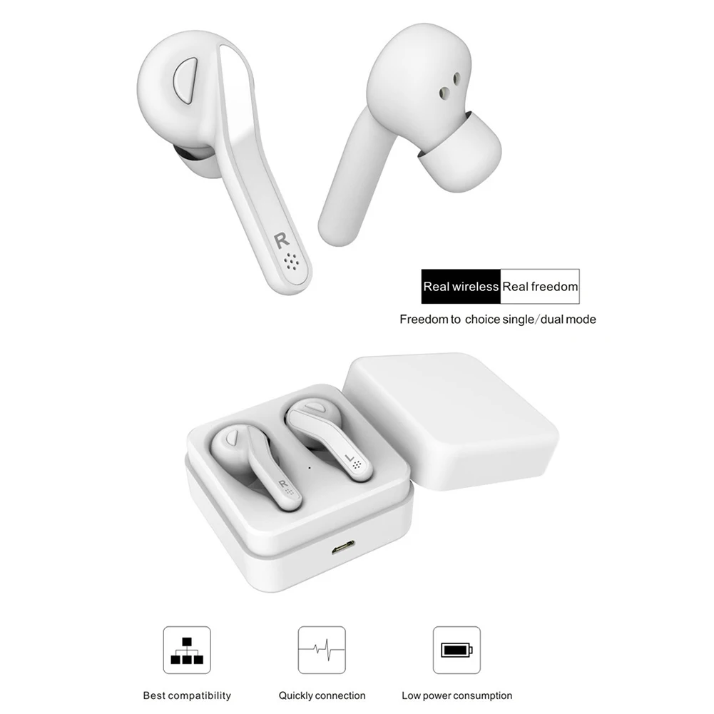 Горячая Распродажа T88 TWS Mini True беспроводной Bluetooth 5,0 наушники-вкладыши наушники музыкальные наушники