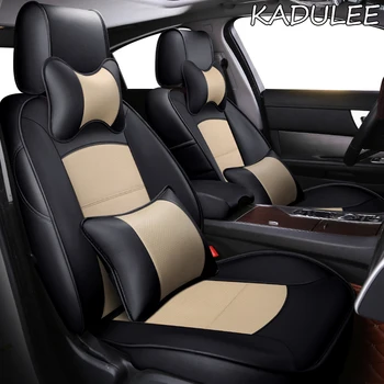 

KADULEE Custom Leather car seat covers For Porsche Cayman Macan panamera Cayenne Boxster Automobiles Seat Covers car seats