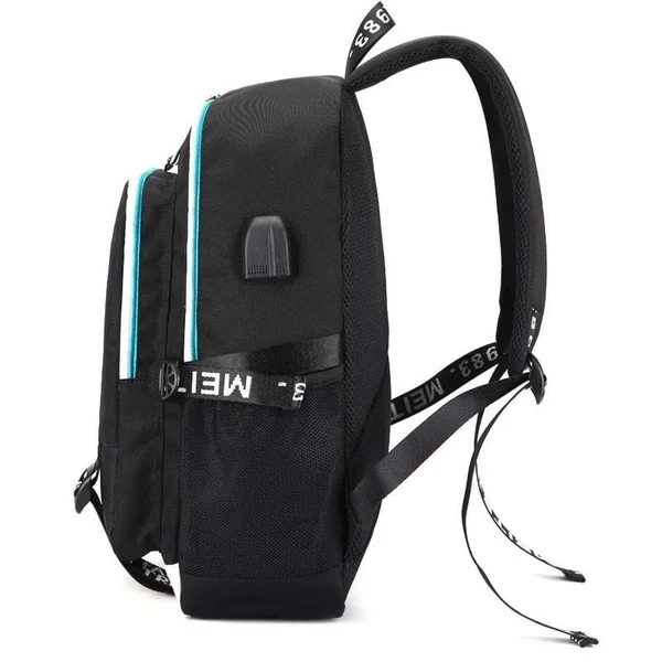 Аниме Рюкзак "атака на Титанов" Сумка холщовый рюкзак USB модный порт наушники Аниме Книга сумка для ноутбука mochila feminina