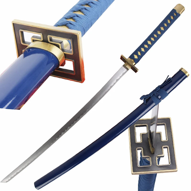 Самурайский настоящий меч катана для Аниме Bleach Sword Byakuya Kuchiki лезвие из