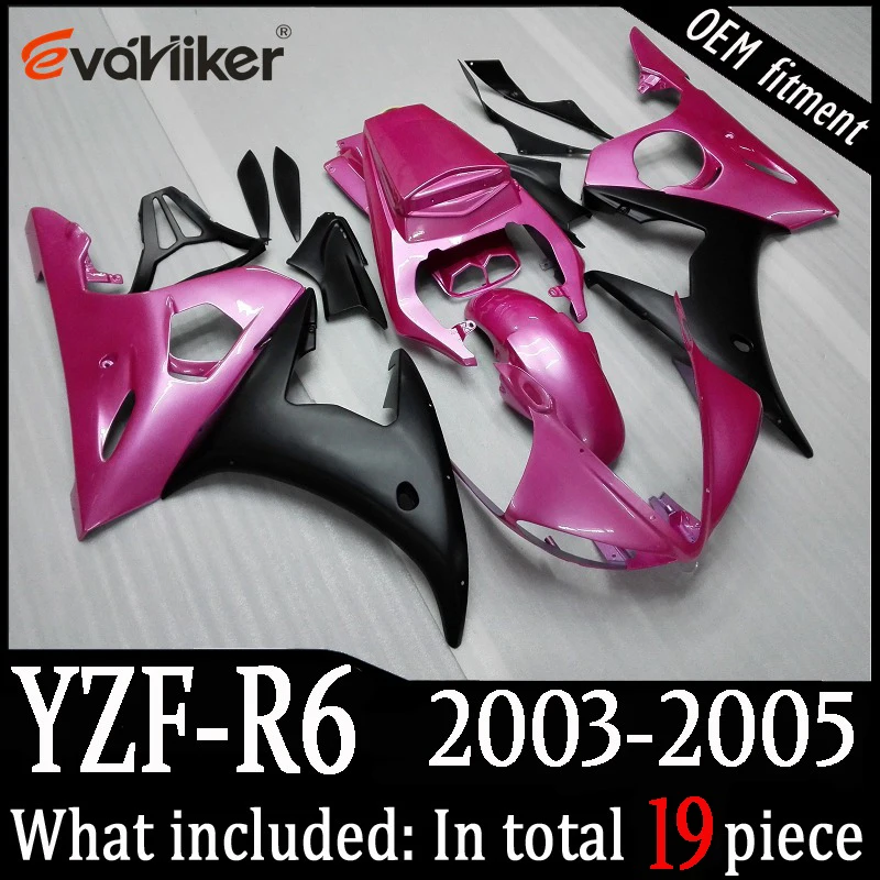 Заказной обтекатель мотоцикла для YZF-R6 2003-2005 ABS пластиковый корпус мотоцикла литьевая форма красный белый+ подарки