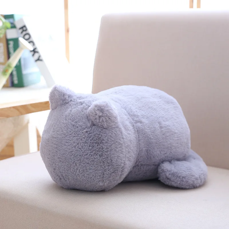 Simulation Plush Cat Pillow Soft Stuffed Cute Cats Cushion Sofa Decor Cushion Huge Pillow Cartoon Ornaments Kid Kawaii Gift