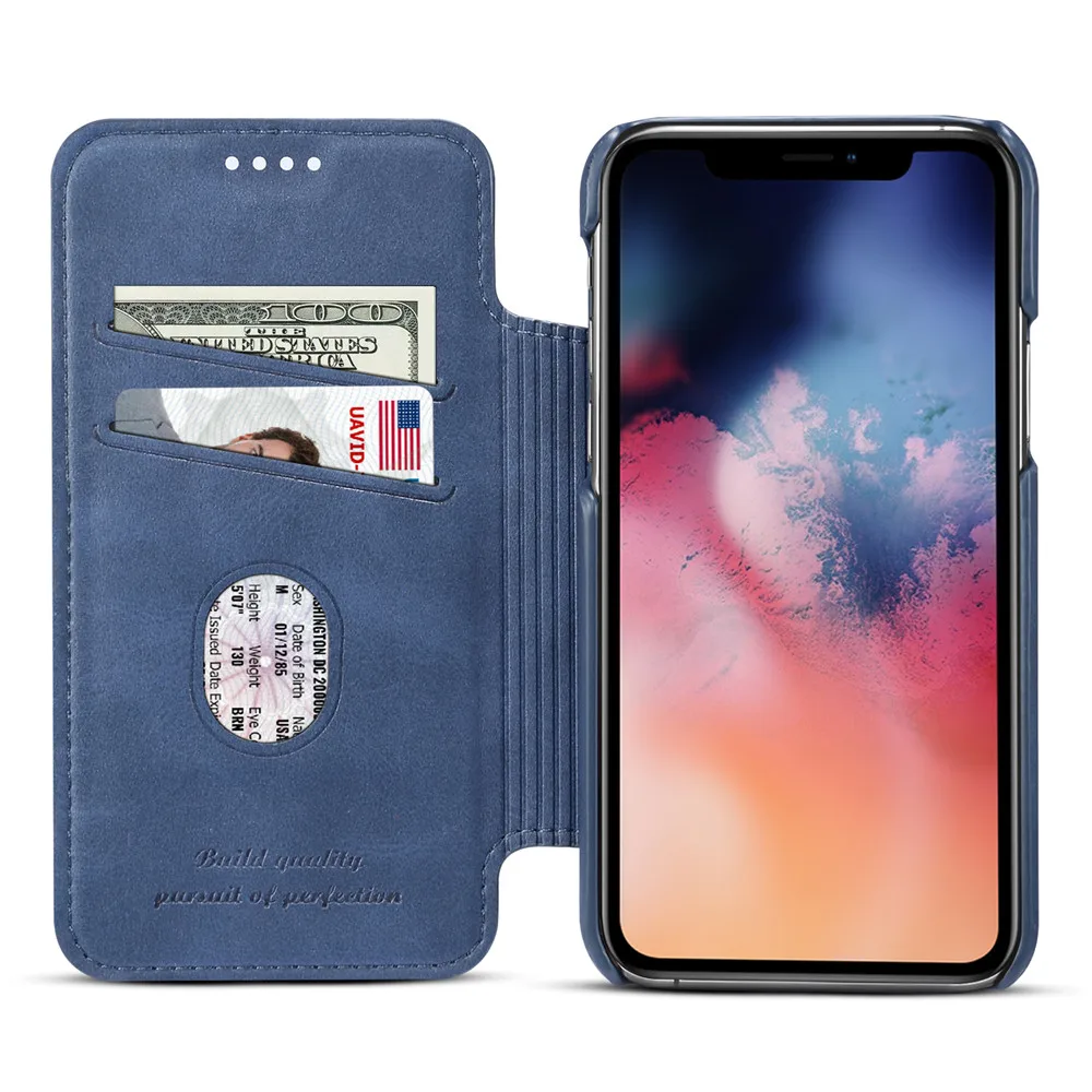 Держатель для карт со слотом чехол для телефона для iPhone 11 Pro Max 7 8 Plus 6 6S Plus чехол роскошный чехол из искусственной кожи для iPhone XS Max XR X Чехол
