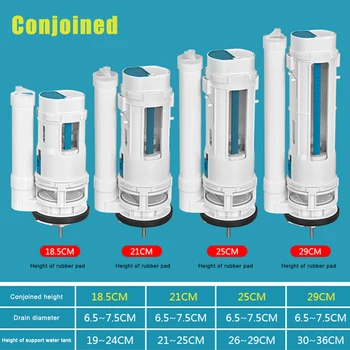 

Water Tank Connected 2 Flush Fill Toilet Cistern Inlet Drain Button Repair Parts Water Outlet K888