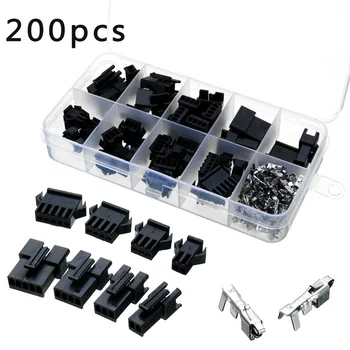 

2-5 Pins Male/Female Jumper Header Socket Wire Connector W/ Case Part Set Kit