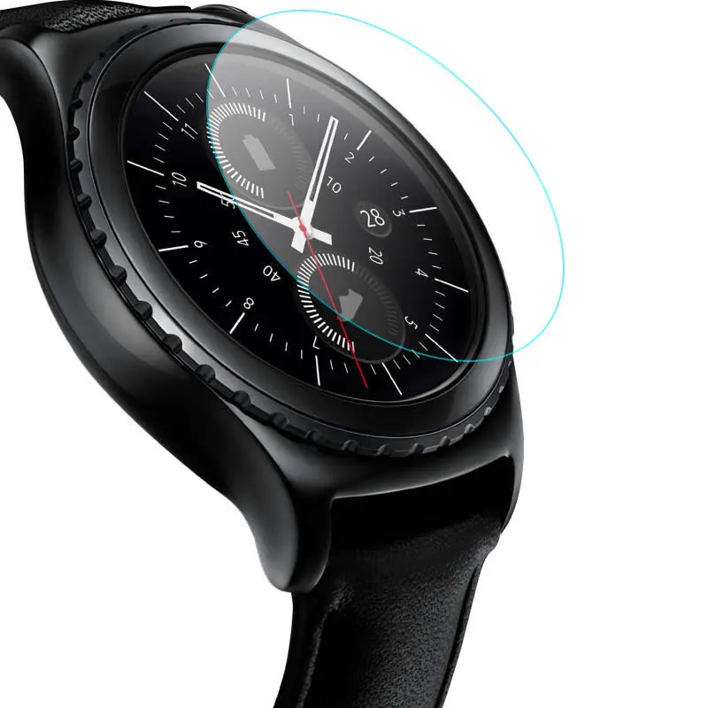watch screen protector case cover film hard 9H Tempered Glass Screen Protector Film For Samsung Galaxy Gear S2 SM-R720