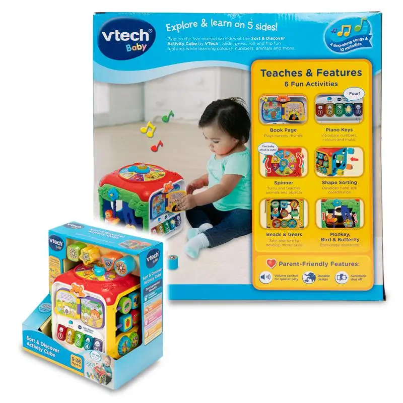 Vtech Cube D Activites Multicolore 9 A 36 Mois Jouet Amusant D Apprentissage Interactif Version Anglaise Uniquement Cos Aliexpress