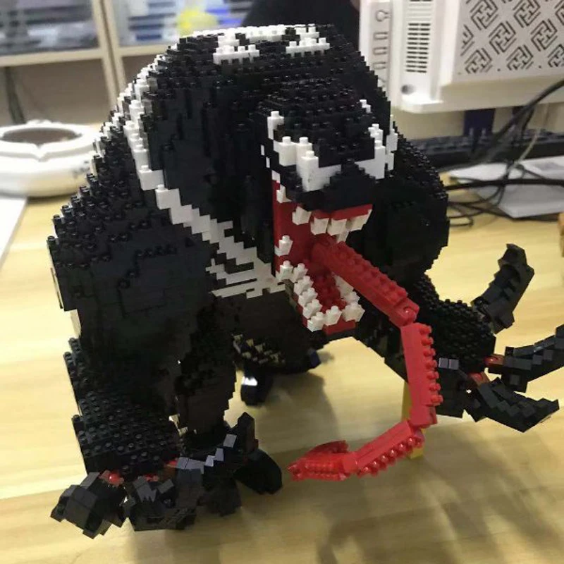 BS Марвел, Мстители, паук человек, Тор, Капитан Америка Venom танос герой Железный человек 3D модель алмаз Мини Строительные небольшие блоки игрушка