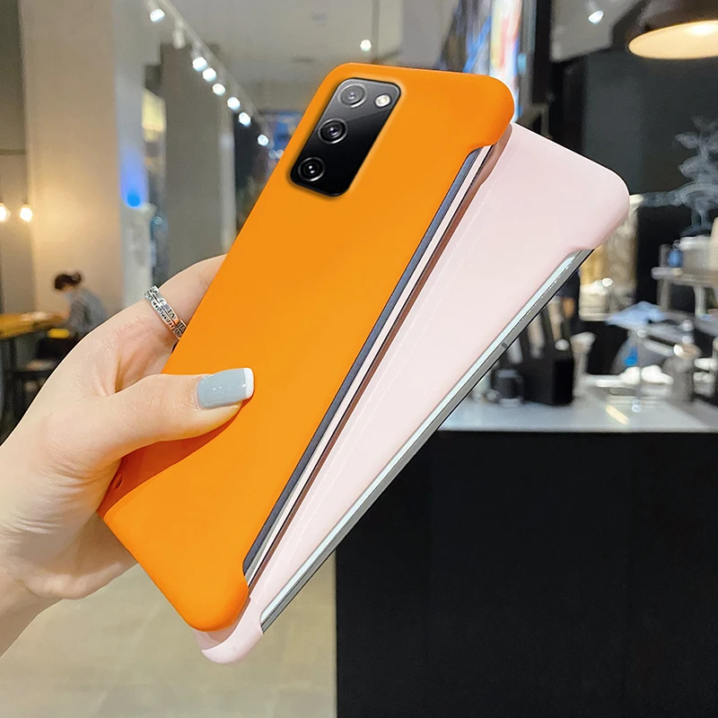 Frameless Candy Color Matte Hard PC Phone Case For Galaxy S22 Ultra S21 S20 S10 S9 Plus Cover For Samsung Note 10 20 Ult_voghion.com