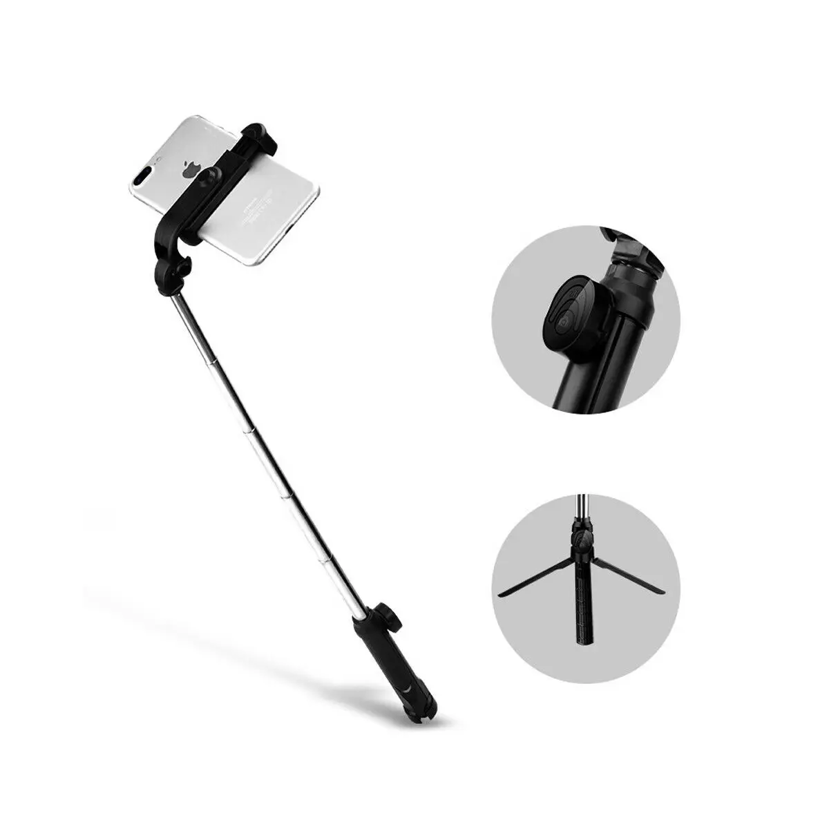 Гибкий монопод для селфи держатель штатива монопод+ Bluetooth беспроводной пульт дистанционного спуска затвора для мобильного телефона