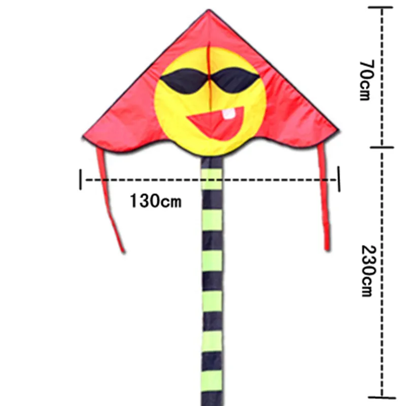 Новое настроение смайлик ребенок Кайт ручка линии кайт семья Вечерние игры Спорт на открытом воздухе эскиз бумажного змея игрушки для детский воздушный змей Летающий