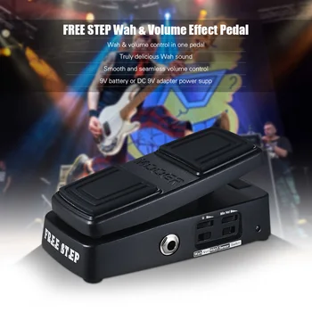 

MOOER FREE STEP Wah & Volume Guitar Effect Pedal Pressure Sensing Switch True Bypass Full Metal Shell