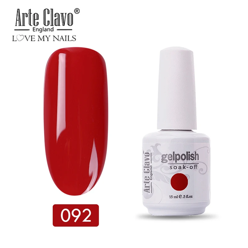 11092 Arte Clavo 15 мл 47 цветов Гель-лак для ногтей Гель-лак краска гибрид ногтей художественный Гель-лак для ногтей для маникюра Гель-лак праймер верхнее покрытие - Цвет: 11092