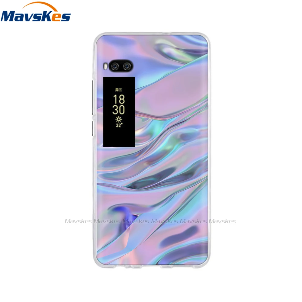 For Meizu Pro 7 Case 5.2" Fundas Coque Back Cover For Meizu Pro 7 Plus 5.7" Phone Cases Soft TPU Painted Silicone Bumper Shell 