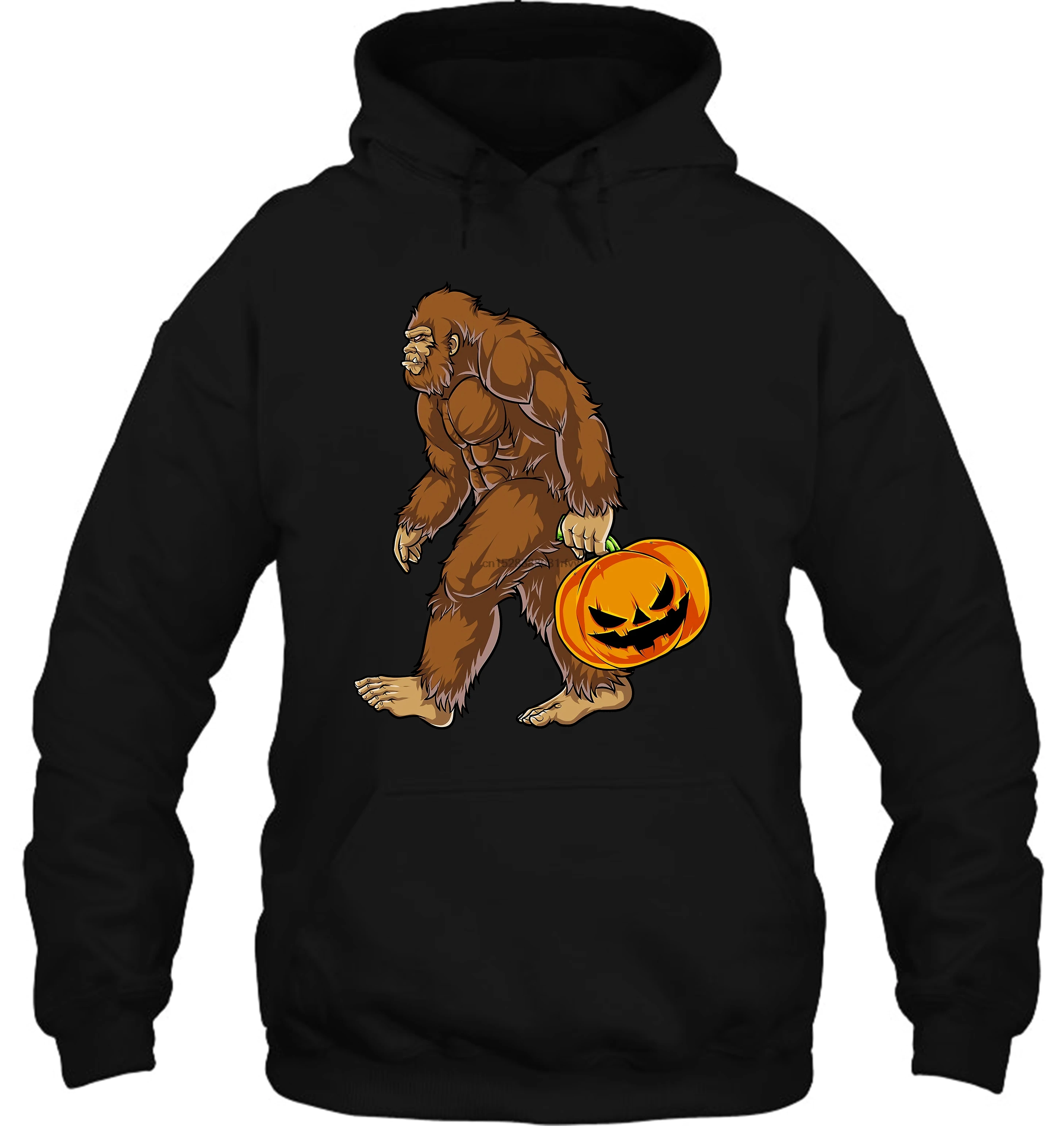 Мужская толстовка Bigfoot Sasquatch для переноски страшная Тыква Хэллоуин Печатный Топ женская уличная одежда