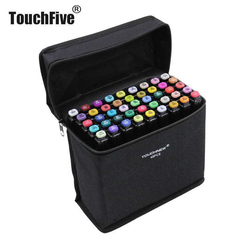 

TouchFIVE 168 Colors Single Markers Manga Drawing Markers Pen Alcohol Based Sketch Oily Dual Brush Pen Art Supplies