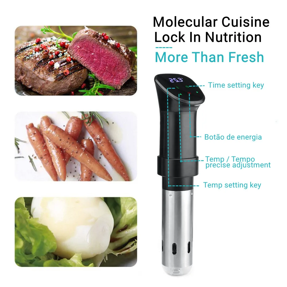 Sous Vide Precision Cooker 1100 Watts Immersion Circulator Temperature Time Control